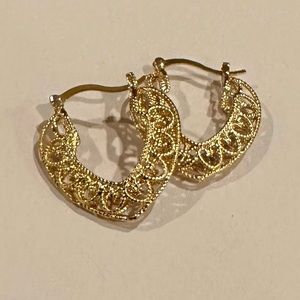 Woven Heart Shaped Earrings